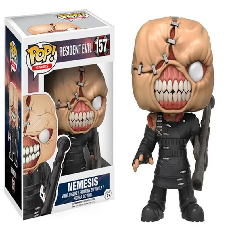 FUNKO POP Обитель зла NEMESIS, Джилл Валентина, личинка, Кеннеди ПВХ фигурка Коллекция Модель игрушки для детей подарок на день рождения - Цвет: with box