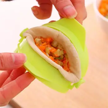 

200PC Protable Dumplings Manufacturers Mold Hand Plastics Green Dumplings Clips Eco Friendly Pastry Tools Kitchenware