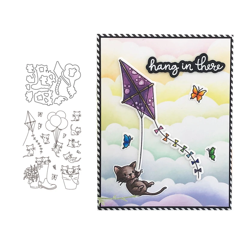 

New Arrival Oh My Whiskers Metal Cutting Dies and stamps DIY Scrapbooking Card Stencil Paper Cards Handmade Album Stamp Die Shee