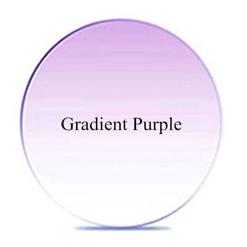Chashma бренд качество анти-отражение УФ 400 рецепт 1,67 индекс тонкий оттенок линзы фиолетовый розовый серый цветные линзы - Цвет линз: Gradient Purple