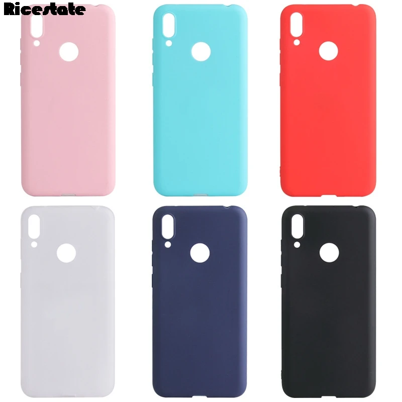 Яркий матовый чехол для Huawei Honor 8C силиконовый из ТПУ мягкий телефона Coque