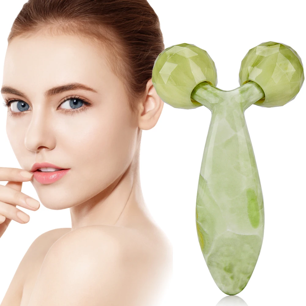 Imitation Jade Face Roller Massager Anti Cellulite Massager Anti-aging Facial Roller Body Slimming Massage Equipment Skin Care (1)