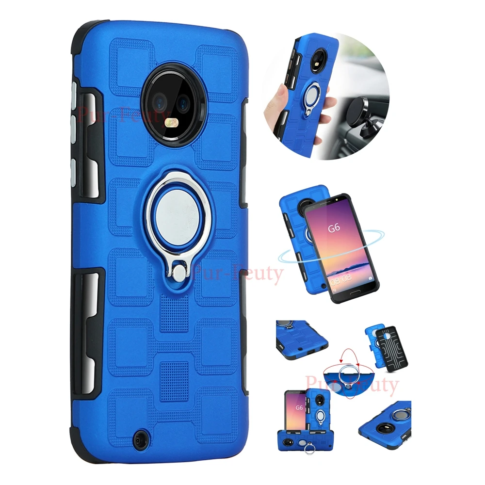 For Motorola Moto G6 G 6 Motog6 Xt1925 Armor Back Cover For Motorola Moto G6 Plus G Motog6 Plus Xt1926 Finger Ring Silicone Case Phone Case Covers Aliexpress