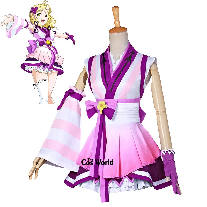 

LoveLive!Sunshine!! Aqours ed Dreamer Ohara Mari Dress Kimono Yukata Uniform Outfit Anime Cosplay Costumes