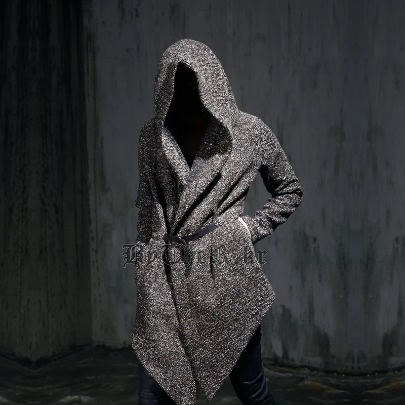 men's hooded wool cloak