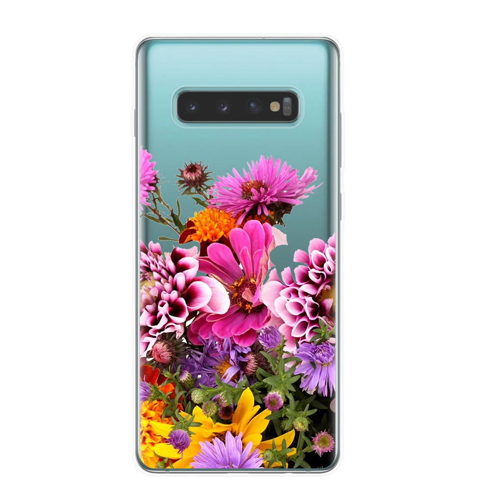 Мягкий силиконовый чехол для samsung Galaxy S10 5G S10E S10+ Plus чехол s прозрачный силиконовый чехол для телефона samsung M10 M20 чехлы