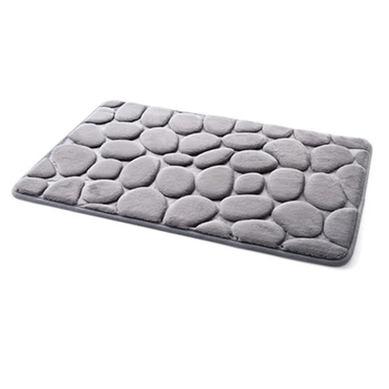 cheap Flannel Bathroom Memory Foam Rug Kit Toilet Pattern Bath Non slip Mats Floor Carpet Set Mattress for Bathroom Decor