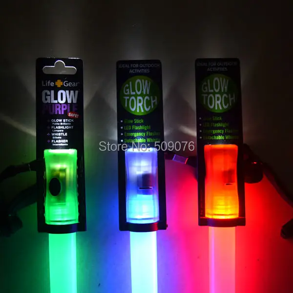 

Free shipping144pcs/lot Multi-signal stick 4 in 1 Flashing LED Light Glow Wand Sticks rescue whistle light stick christmas light