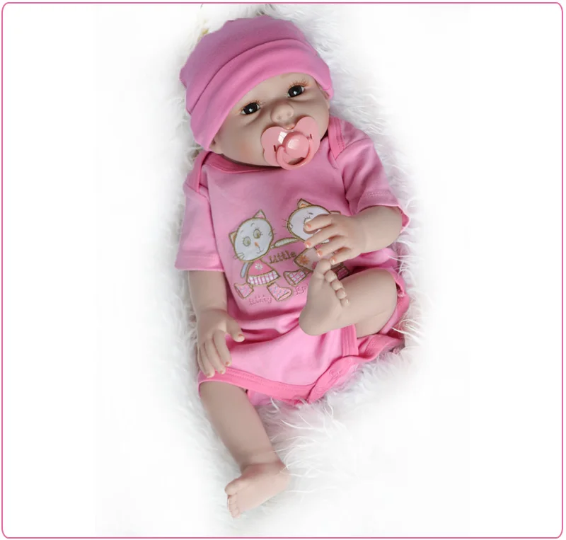 UCanaan/20 ''50 см Reborn Baby куклы всего тела винил реалистичные игрушки для детей Playmate новорожденных Bonecas для девочек подарок на день рождения