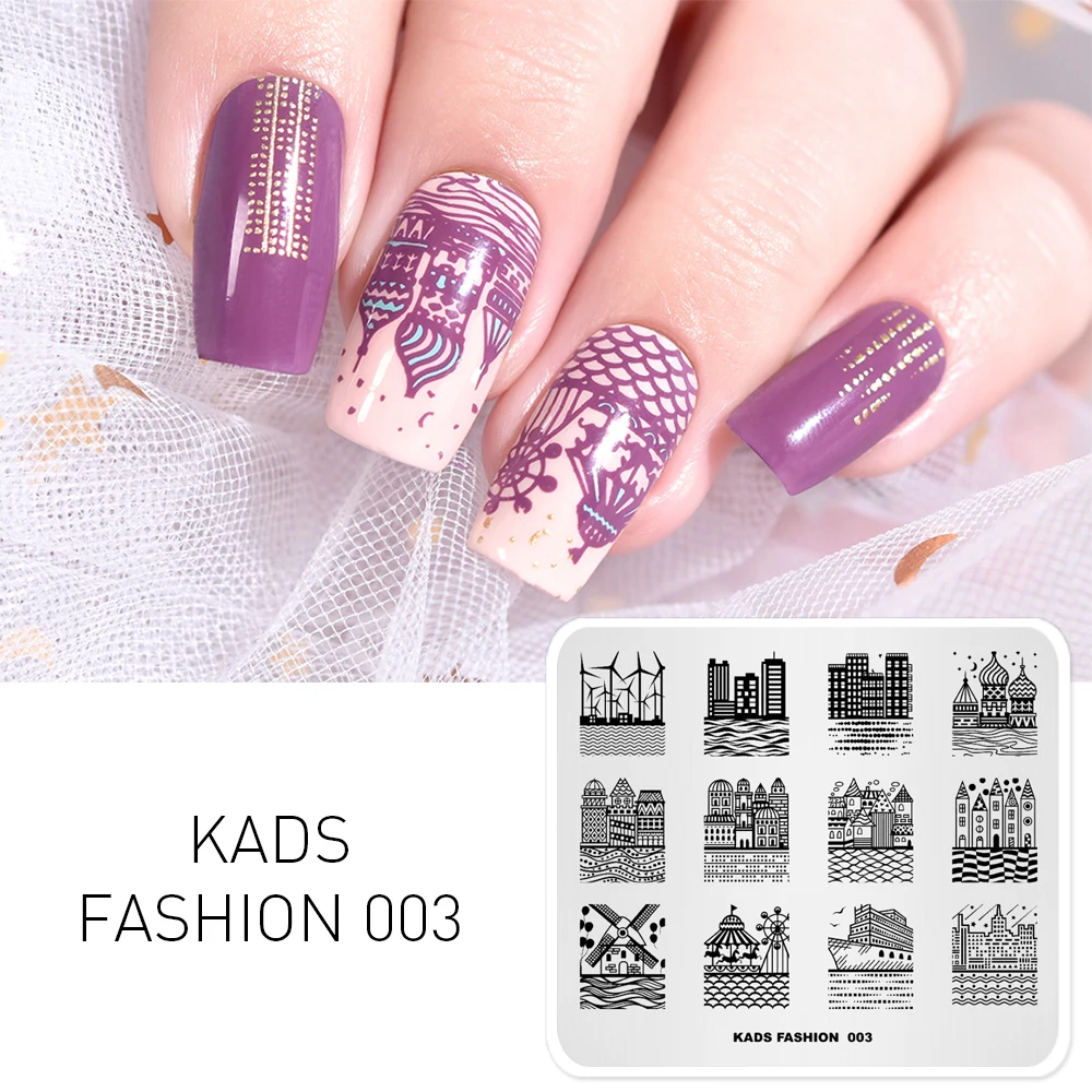 

Rolabling Fashion-3 Nail Stamping Plates DIY Image Nail Art Manicure Templates Stencils Salon Beauty Polish Printing Tools