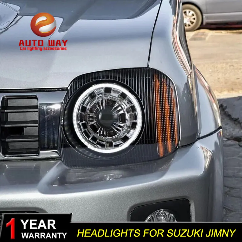 Автомобильный Стильный чехол с головкой для Suzuki Jimny 2007 2015 фары светодиодный DRL