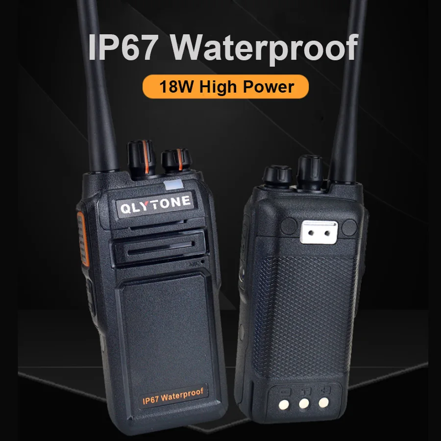 Cleiree 18W High Power Waterproof Handheld Walkie Talkie Portable Radio 400-520MHz Professional Communicator HF Transceiver Cleiree 18W High Power Waterproof Handheld Walkie Talkie Portable Radio 400-520MHz Professional Communicator HF Transceiver
