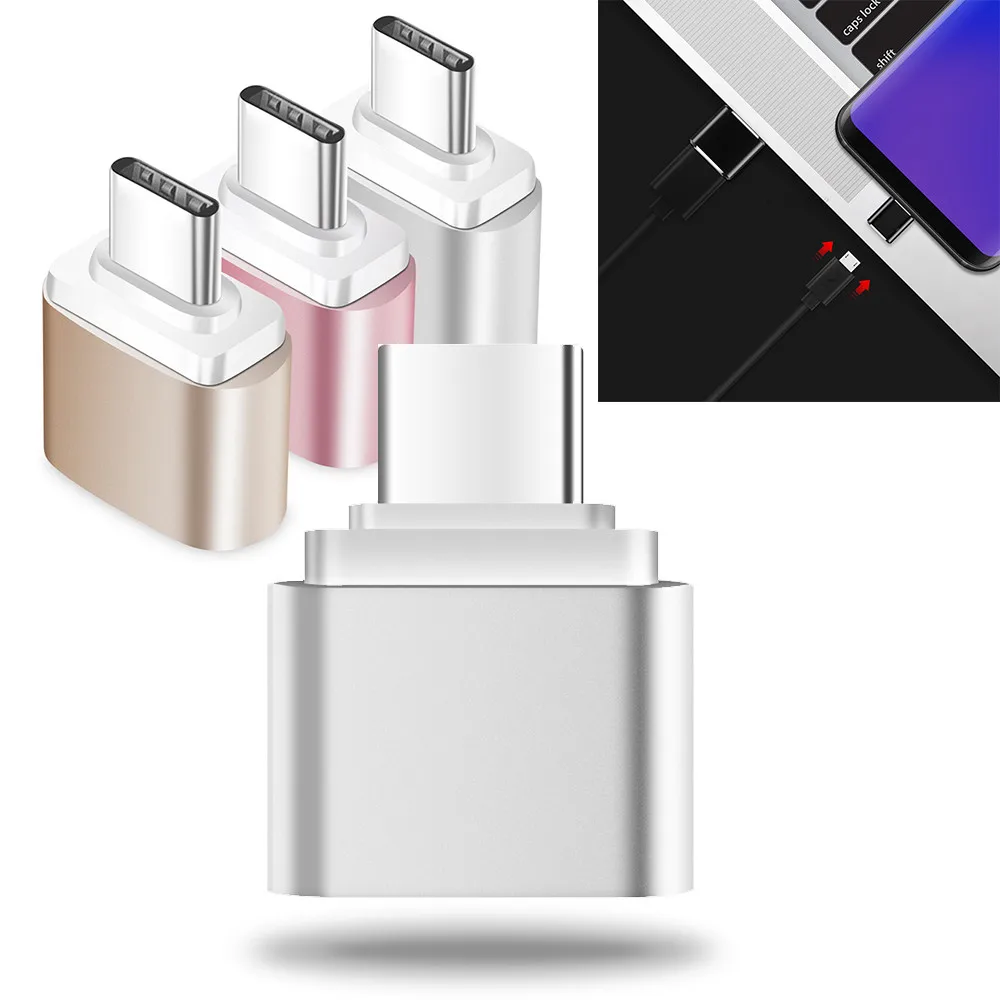 

Metal Type C USB-C Male to Female USB 2.0 OTG Converter Adapter For Macbook For Samsung S9 Note 8 For Xiaomi 8