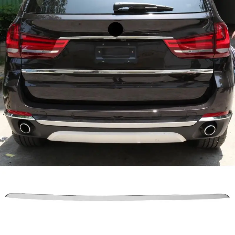 

Stainless Steel Rear Bumper Cover Trim Tailgate Molding Strip Plated for BMW X5 F15 14 15 16 17 18