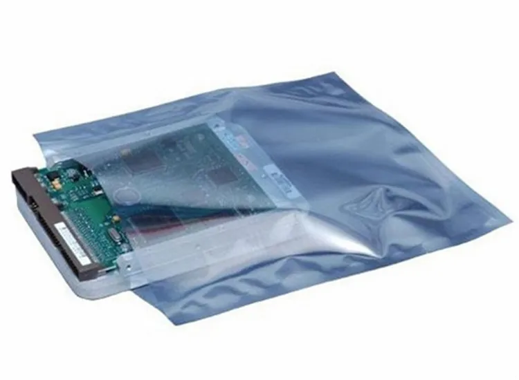 15*20cm Open Top Antistatic 3.5" Hard Drives Packaging Pouch Anti Static Shielding Plastic Bag