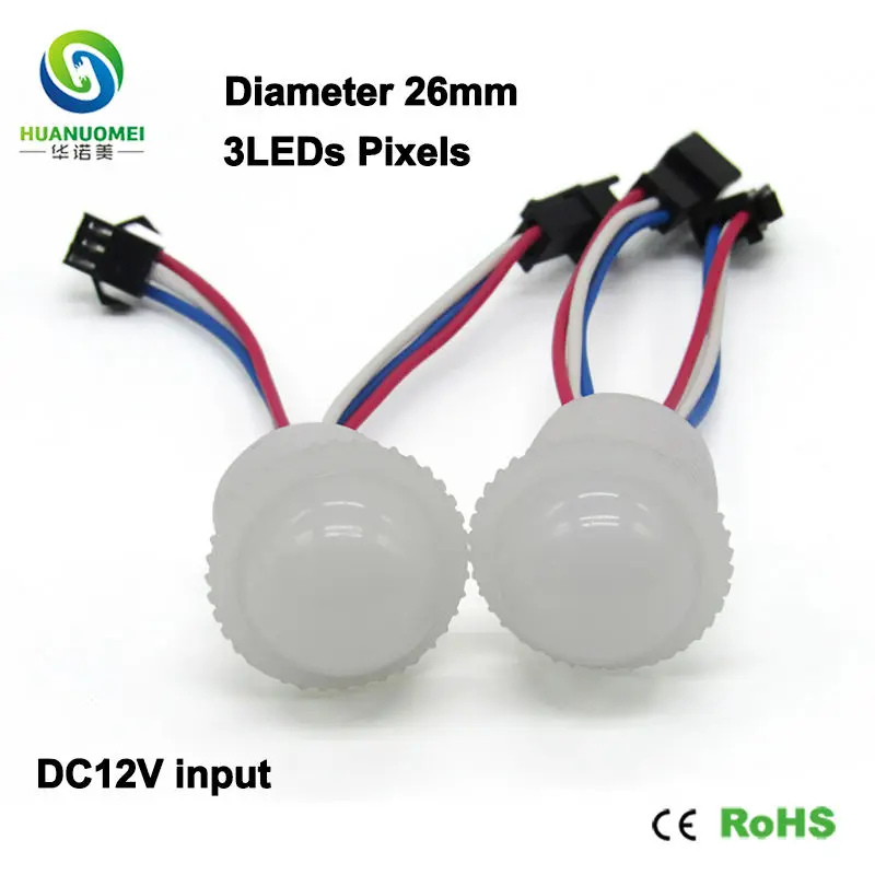 Полноцветная светодиодная Пиксельная лампа 3smd 26 мм 3 светодиода s UCS1903 5050 rgb smd