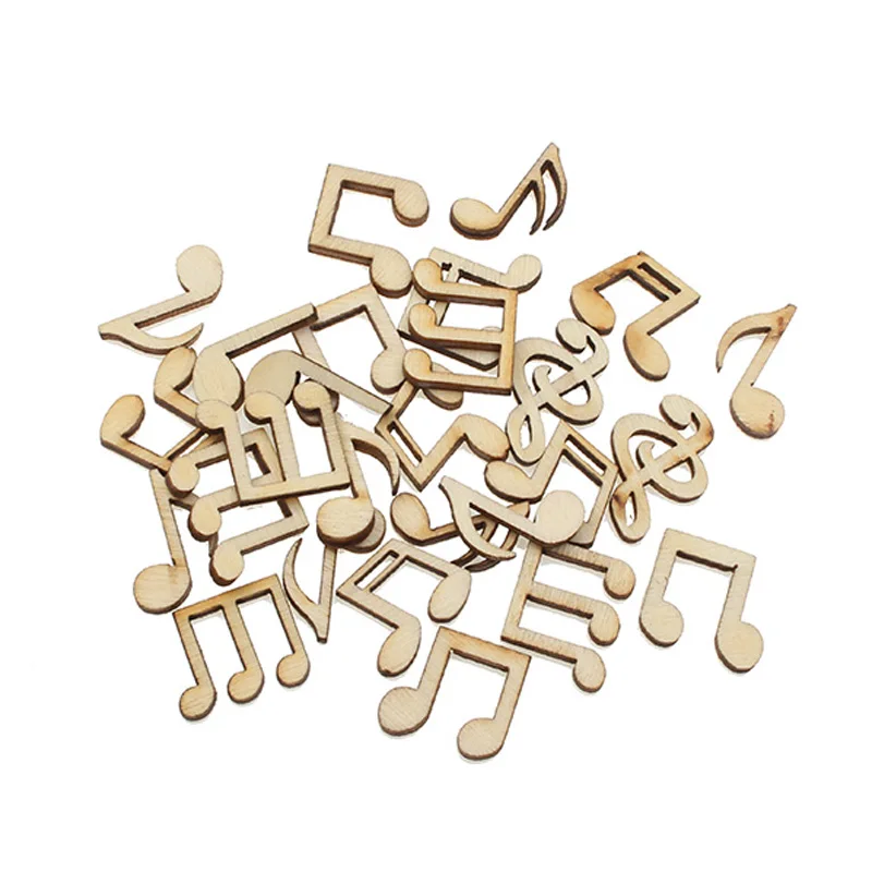 

50-200pcs Laser Cut Wood Shapes For Craft DIY Scrapbooking Embellishments MDF Madera Home Decoration Fit Party Wedding Decor