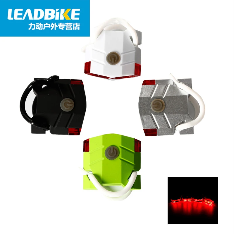 Flash Deal Leadbike Bicycle Rear Light 4 LED USB Rechargeable MTB Road Bike Taillights Cycling Light Night Safe Warning Bicycle Accessories 2