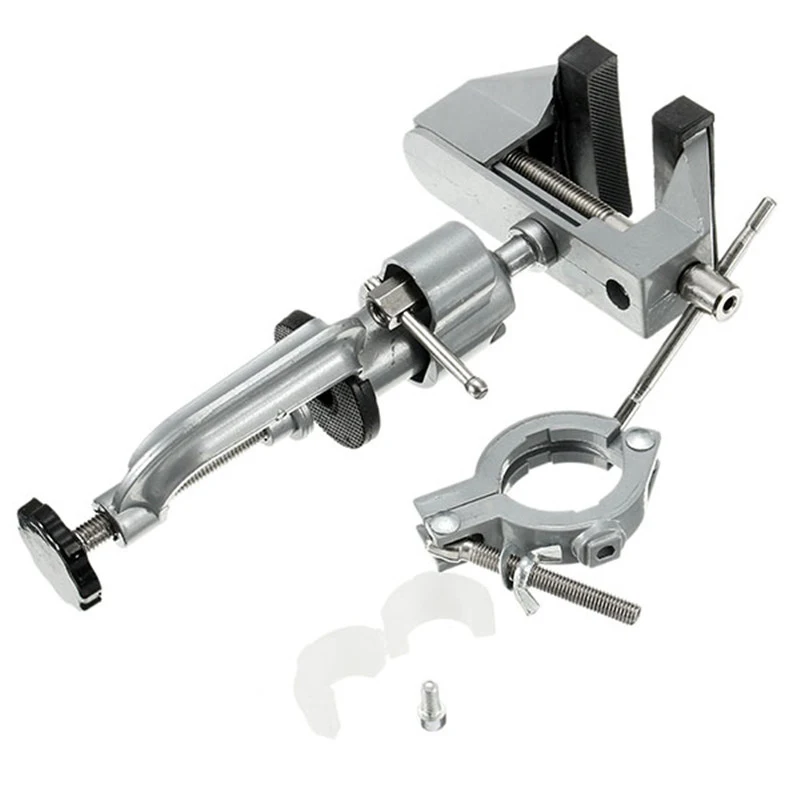 

Mini Multifunction 2 in 1 Table Vise Bench Vice Aluminium Alloy 360 Degree Rotating Universal Clamp Units Vise