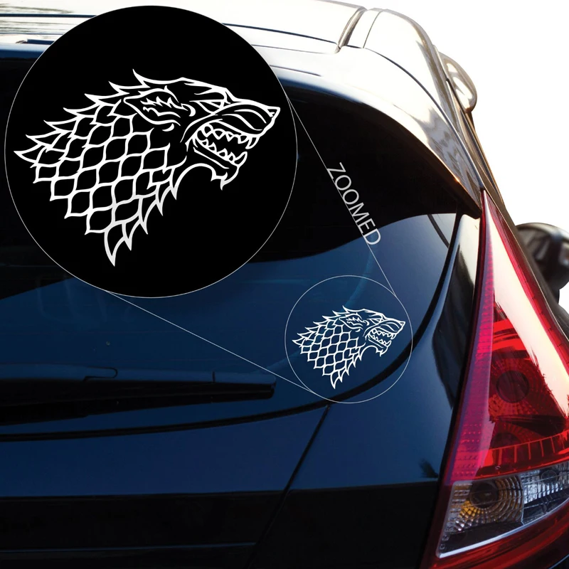 

Starks Banner From the Game of Throne Stickers Car Window Laptop Motorcycle decal stickers 6''