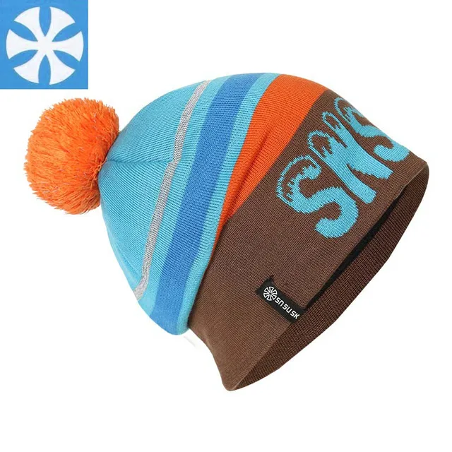 Winter Ski Hat Warm Fleece Night Reflection Caps For Men Hats Female