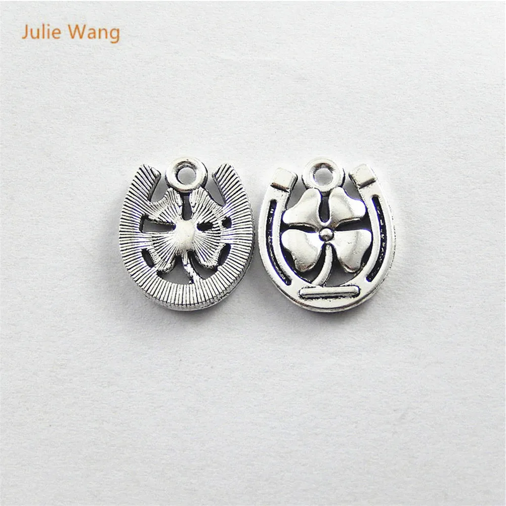 Julie Wang 20 шт. античный серебряный цвет подвески в форме буквы U ювелирные изделия
