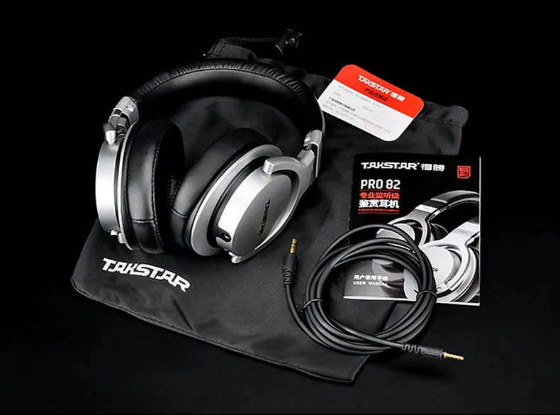 Takstar PRO82/pro 82 профессиональные мониторные наушники, стерео Hi-Fi гарнитура для компьютера, запись K, обновление игры, pro80