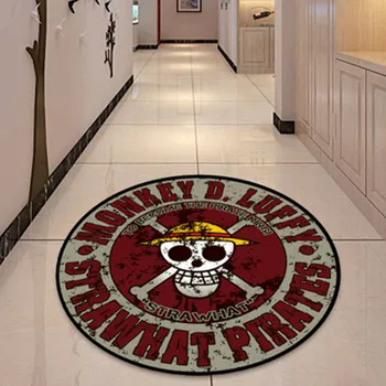 

Anime Creative Luffy Floor Mat Antiskid The Straw Hat Pirates Captain Carpet Action Figure Collection Model Toy M550