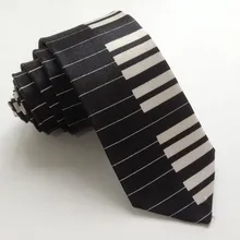 Модные галстуки с фортепианной клавиатурой Gravatas