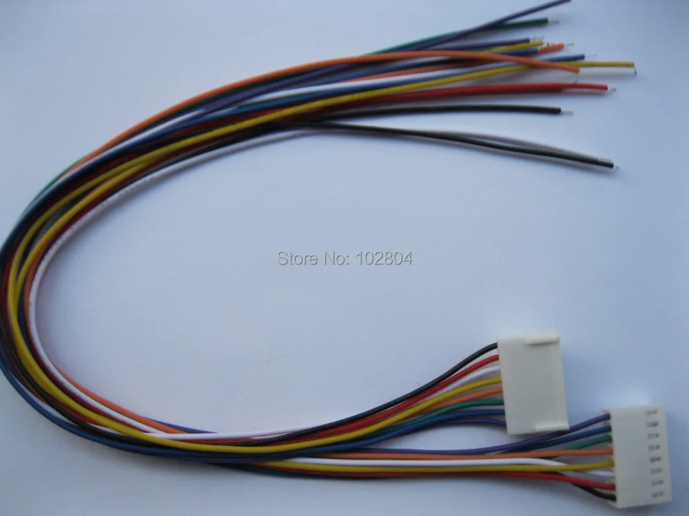 

200 pcs 2510 2.54mm Pitch 8 Pin Female Connector with 26AWG 300mm(12") Leads Cable