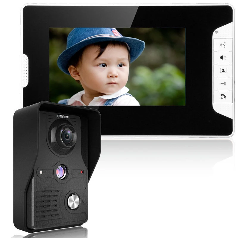 Big Promotion 7 inch Color Intercom Wired Video Door Phone Home System For Apartment | Безопасность и защита