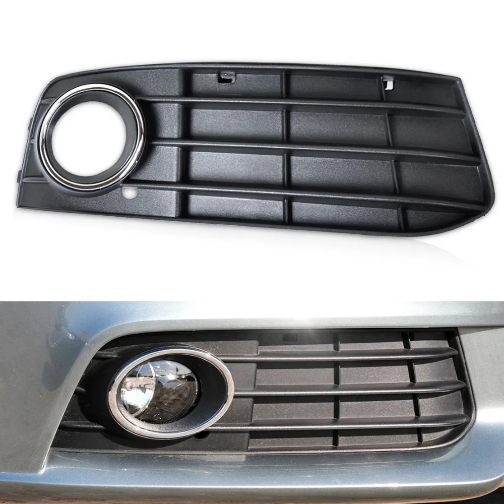 

beler New High Quality ABS Plastic Right Bumper Fog Light Lamp Cover Grille 8K0807682A01C for Audi A4 B8 2008-2010 2011 2012