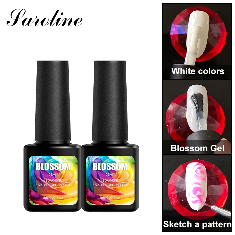 Blossom UV Gel Polish DIY Nail Art Design Blooming Gorgeous Pattern Gel