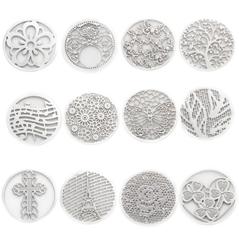 

2016 Hot sale 22mm new design 10pcs Round Window Plate Charms Silver Floating Plates fit 30mm Glass Locket , WS-13-01