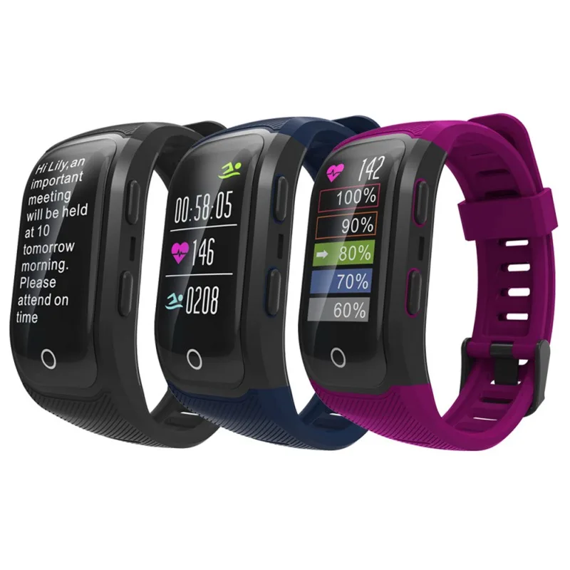 

S908S Color Screen Smart Wristband GDP Smart Step Counter Waterproof Sports Wristband For Android IOS