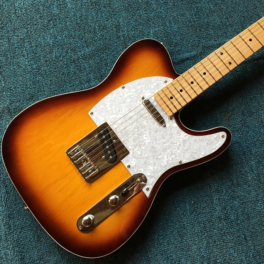 Deluxe Chinese Electric guitars TL Modern Brown Sunburst 2017 New Arrival Great deal tl guitar