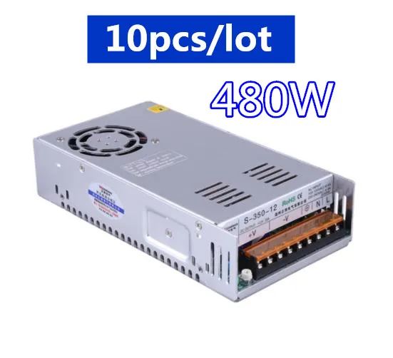 10 шт./лот обеспечивает наилучшую производительность 12 V 40A 480 W Переключатель Питание драйвер переключения для Светодиодные ленты света Дисплей 220 V-240 V