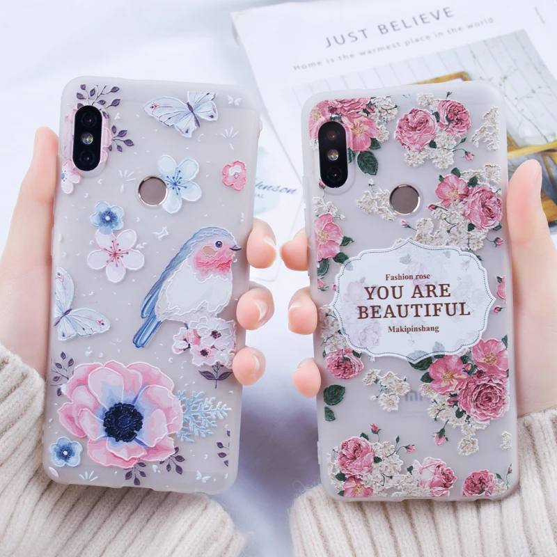 

3D Relief Case For Xiaomi Mi 8 SE Redmi 6 Pro Cases Phone Cases For Xiaomi Redmi Note 4 4X Case Note 5 Pro 5A 5 Plus S2 Silicone