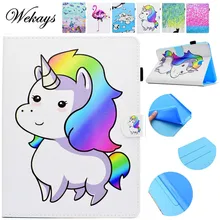 Wekays For Samsung Tab A T350 Cute Cartoon Unicorn Leather Case sFor Samsung Galaxy Tab A 8.0
