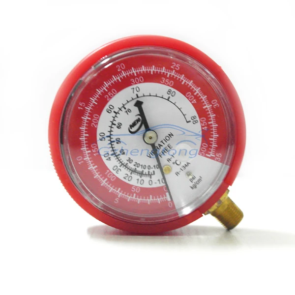 Air Conditioning High (Red) Pressure Gauge Refrigerant R134A R12 0 35KG