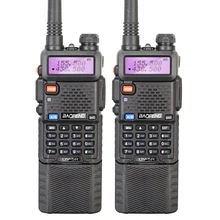 2PCS/LOT BAOFENG UV-5R Dual Band 5W Walkie Talkie with Long Battery Free Earphone Five Colors Selectable