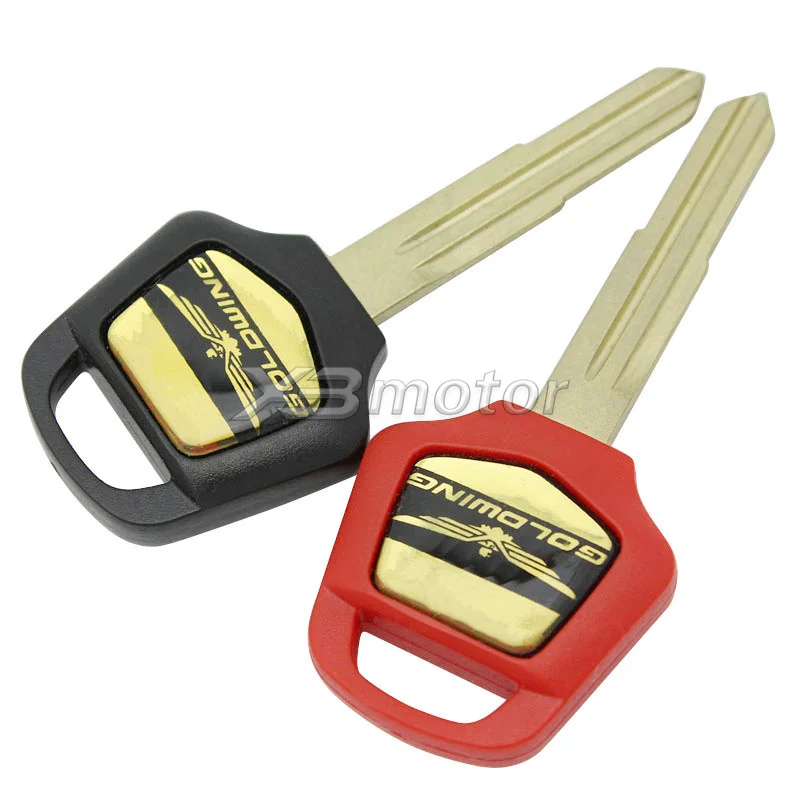

2 Pcs Black / Red Motorcycle Blank Keys Uncut Blade For HONDA GOLDWING GL1500 GL 1500 GL1800 GL 1800 2001 - 2011