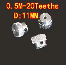 3pcs wholesale 0.5M-20Teeths aluminum alloy precision small modulus spur gear-Hole d:3mm 3pcs wholesale 0.5M-20Teeths aluminum alloy precision small modulus spur gear-Hole d:3mm