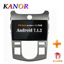 KANOR 1024*600 Android 7.1 2+16g 1din Car Radio Player For KIA Forte Cerato 2008-2012 Capacitive With Autoradio single 1din