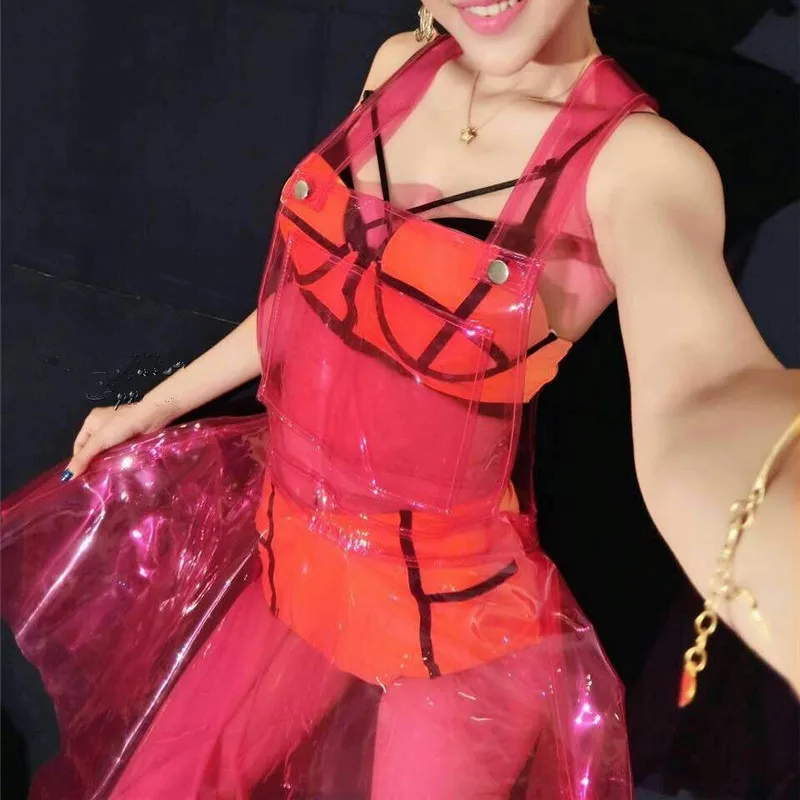 Sexy PVC Holographic Dress Women\\x27s Dress Vestido Summer Dress Women Clear PVC Vinly Plastic Clothes Vestidos Verano 2018 Sexy PVC Holographic Dress Women\\x27s Dress Vestido Summer Dress Women Clear PVC Vinly Plastic Clothes Vestidos Verano 2018