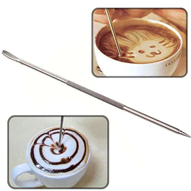 Best Price High Quality Coffee Art Needles Kitchen Accessories Espresso Machine Latte Pen Tool Metal Stainless Steel Gadget JY