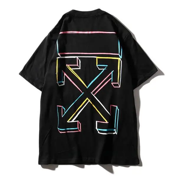 off white rainbow tee