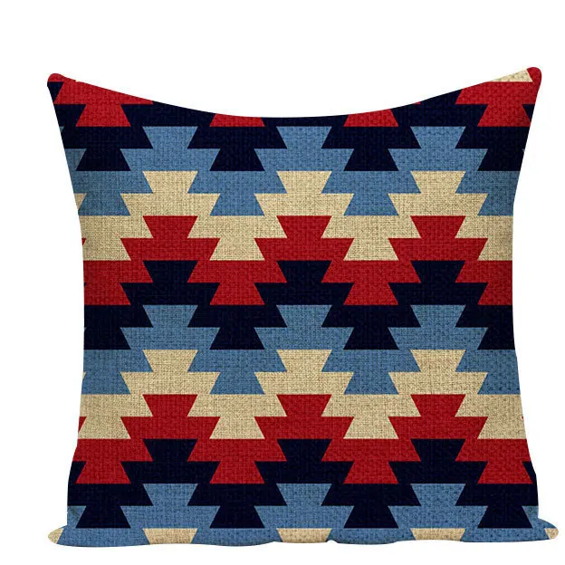 Чехлы для подушек с геометрическим рисунком, уличные подушки на заказ, льняная наволочка, домашний декор, марокканская декоративная наволочка для подушки, чехол - Цвет: L590-10