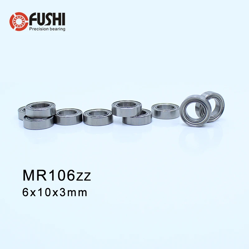 3 x 6 x 2.5mm Micro Shielded Deep Groove Ball Model Radial Bearing MR63ZZ 50 3 x 6 x 2.5mm Micro Shielded Deep Groove Ball Model Radial Bearing MR63ZZ 50