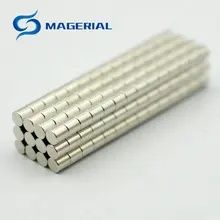 Ndfeb haste dia. 4x4mm jewery ímã ndfeb ímã de disco neodímio ímãs permanentes grau n35 nicuni chapeado axialmente magnetizado